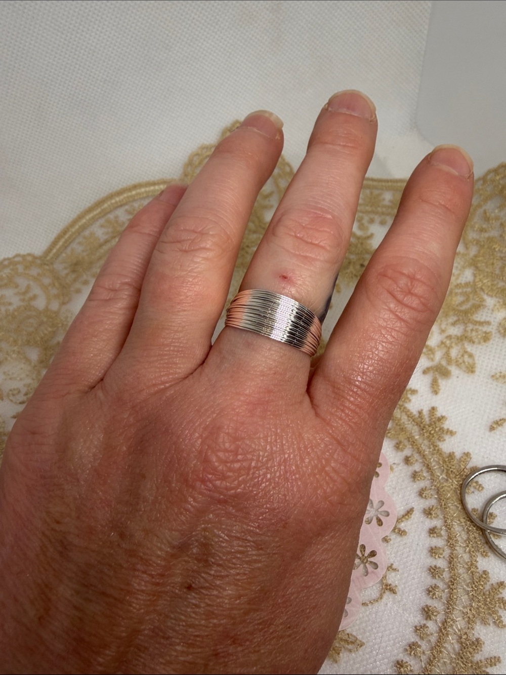925 Sterling Silver Multi-Wire Adjustable Ring Modern Stacked Design